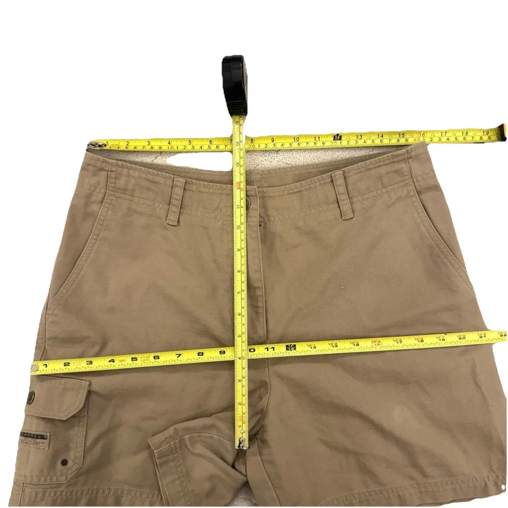 Lauren Ralph Lauren Cargo Hiking Shorts Women's Size 12 Khaki Tan Cotton